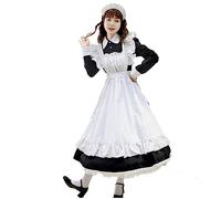 2023 Lolita Maid Costume Français Maid Costume Anime Cosplay Costume Soubrette Costume Halloween Fêtes Carnaval Soirée Clubwear Japonais Anime Costume Déguisement Servante Uniformes