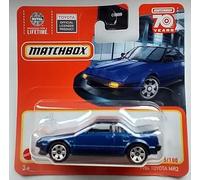 2023 Matchbox 1984 Toyota MR2 Bleu métallisé 95/100 (carte courte) HLD37