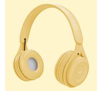 2023 New Explosive Macaroon Headset Bluetooth Headset,Foldable Macaron Wireless Over Ear Bluetooth Headphone For Travel/Office/Cellphone/Pc(Yellow)