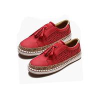 2023 New Libiyi Women's Ultra-Comfy Breathable Sneakers, Dotmalls Women's Ultra-Comfy Canvas Breathable Sneakers, Fashion Libiyi Shoes Women (Red,38)