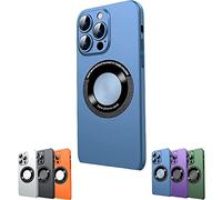 2023 New Magnetic Leakage Mark Dustproof Net Case Cover for iPhone, Magnetic Charging Case for iPhone 14/13/12/11Pro Max (Blue,for iPhone 14Plus)