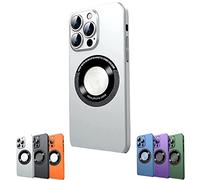 2023 New Magnetic Leakage Mark Dustproof Net Case Cover for iPhone, Magnetic Charging Case for iPhone 14/13/12/11Pro Max (Silver,for iPhone 13)