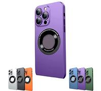 2023 New Magnetic Leakage Mark Dustproof Net Case Cover for iPhone, Magnetic Charging Case for iPhone 14/13/12/11Pro Max (Purple,for iPhone 13)