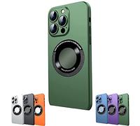 2023 New Magnetic Leakage Mark Dustproof Net Case Cover for iPhone, Magnetic Charging Case for iPhone 14/13/12/11Pro Max (Green,for iPhone 13)