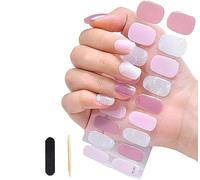 2023 Nouveaux Autocollants pour Ongles Semi-Durcis, Autocollants Gel Longue Durée avec Finition Gel Brillante, Kit Bandes Adhésives Complètes (#251)