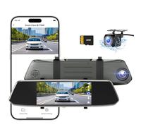 【2023 Nouvelle Version】CHORTAU Dashcam Voiture Rétroviseur Écran Tactile de 7 Pouces Full HD 1080P, Caméra de Voiture Grand Angle avec Caméra Avant et Caméra Arrière Étanche, Système de Stationnement