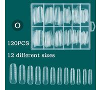 2023 Nouvelles Formes Supérieures D'ongles 120 Pièces Double Formes Faux Ongles Moule Pour Une Construction Rapide Formes D'extension Uv Gel Top Moules Ongles Étendre Moule - Type 120pcs O Box