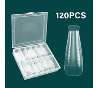 2023 Nouvelles Formes Supérieures D'ongles 120 Pièces Double Formes Faux Ongles Moule Pour Une Construction Rapide Formes D'extension Uv Gel Top Moules Ongles Étendre Moule - Type 120pcs M Box