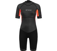 Combinaison néoprène Orca Vitalis Shorty Open Water manche courte gris foncé orange femme - L