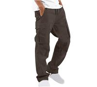2023 Pantalon Cargo Homme Grande Taille Long Pantalon Muti Poches Décontracté Coton Chaud Automne et Hiver Couleur Unie Pantalon Chino Baggy Travail Sport Jogging Randonnée Trekking Pas Cher Pants