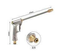 2023 - Pistolet d'arrosage de jardin, pulvérisateur manuel en métal avec buse en laiton réglable pour