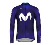 2023 Polaire thermique d'hiver Pro Team Manches longues Maillot de cyclisme pour hommes, Veste de cyclisme de route plus chaude Vêtements de cyclisme à séchage rapide (2XL)