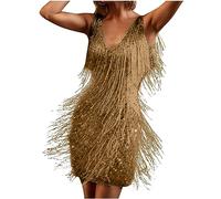 2023 Robe Chic Paillette Costume Samba Danse Latine Soiree De Gala Mariage Grande Taille Dos Nu Chic Elegante Sexy Rockabilly Pin Up Cocktail Femme