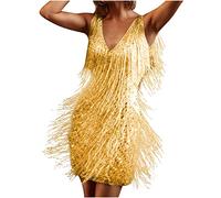 2023 Robe Soiree Femme Chic Paillette Costume Samba Femme Robe Danse Latine Femme Robe Soiree De Gala Mariage Grande Taille Robe Dos Nu Chic Elegante Sexy Robe Rockabilly Femme Pin Up Mariage Cocktail