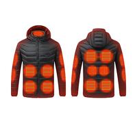 2023 Veste Chauffante USB, Doudoune Manteau Chauffant Électrique Hommes Femmes Lavable avec 3 Niveaux de Chauffage et 15 Zones Chauffage pour Ski Pêche Randonnée Plein Air Pas Cher Blouson