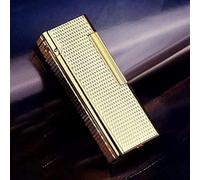 2023 Vintage Antique Soft Flame Briquet, Vintage Rechargeable Kérosène Roues Latérales Feu Lumière Cadeaux D’Anniversaire pour Hommes Papa Mari, Gold4