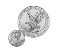 2024 1 Oz American Silver Eagle Coin Fine BU 2025
