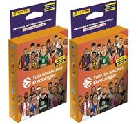 2024/25 Turkish Airlines EUROLEAGUE PANINI Official Sticker Collection Blister 10 Pochettes (Lot de 2)