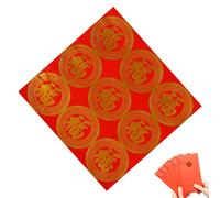 2024 Autocollants ronds de l'année du dragon pour le festival du printemps | Autocollants de cadeaux Autocollants de fête du Nouvel An, 5 pièces, étiquette heureuse de pour