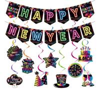 2024 BannièRe Suspendue En Papier Pour Fournitures De FêTe Du Nouvel DéCoration De Ruban De Guirlande De Tourbillon Suspendu Du Nouvel DéCoration De FêTe Du Nouvel An Bonne AnnéE