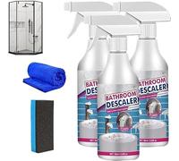 2024 Bathroom Descaler Cleaner For Glass Shower Doors, Bathroom Descaler Spray, Bathroom Descaler Cleaner, All Purpose Bubble Cleaner Foam Spray (3 Pcs)