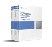2024 CFA Program Curriculum Level III Set: Portfolio Management (1-6)