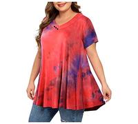 2024 Chemisier Femme Été Manche Courte Printemps Cravate Élégant et Confortable Shirt Chic Blouse Tops Pas Cher Chemisiers À La Mode Col V D'Été pour Femmes Tunique Blouse Tunique Tops Haut