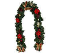 2024 Christmas Rattan Decoration Christmas Door Hanging .8m Rattan Decorative Door Rattan Desktop Ornament (B, One Size)