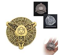 2024 Dragon Roulette Spinner de Dés pour Ensemble de Dés DND, 7-en-1 Dés Métalliques Dragon pour Dungeons and Dragons avec Coffret Cadeau, Cadeau pour Jeux de Rôle sur Table RPG (Black Copper)