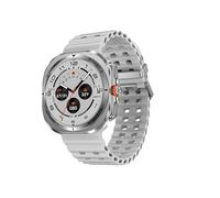 2024 DT Watch Ultra 7 Montre Intelligente USB Transfert de Données 4GB 3D Vision TWS Hommes Smartwatch Femmes Appel Bluetooth Charge sans Fil (Argent)