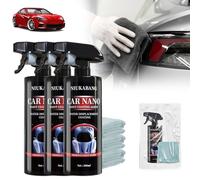 2024 Efface Rayure Voiture Carrosserie Polish Voiture, Polissage au Micron Élimine les Éraflures et les Rayures, Auto Carrosserie Polissage au Micron Kit Polissage Voiture (3 Pièces, 500ML)