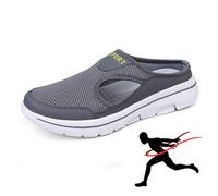 2024 Elsvia Orthopedic Shoes for Men,Meaboots Men's Comfort Breathable Support Sports Sandals,Meaboots Orthopedic Sports Sandals (Gray,45)
