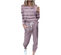 2024 Ensemble Survetement Femme Ensemble Jogging Femme 2 pièces Survetement de Sport Pantalon Et Sweat Manche Longue Grande Taille Ensemble Chic Et Elegant Ensemble Imprimé Femme Vetement De Sport