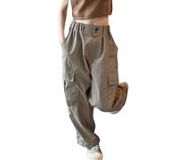 2024 Filles Casual Pantalons Cargo Pantalon Ado Filles Fashion Jeans/Cargo DéContracté Unisexe en Coton Pantalons SurvêTement avec Poches Broderie Fleur Dessin Animé Teens/Enfants Tenues