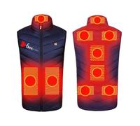 2024 Gilet Chauffante Homme Femme Gilet Chauffant Electrique USB, Veste Homme Hiver Impermeable Lavable, Vetement Chauffant 3 Niveaux Réglages Chaleur Hiver Moto Pêche Chasse Chauffage pour Noël