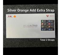 2024 Hk10 Ultra 3 Smartwatch Gen5 Mise À Niveau Chatgpt Amoled 2gb Nfc Boussole 3d Menu Coeur Smartwatch Hommes Femmes Hk9 Montre Améliorée -Argent Orange-Global Version
