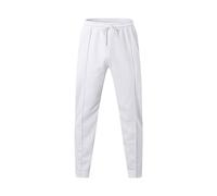 2024 Hommes Mode Décontractée Couleur Unie Lâche Fermée Corde Droite Pantalon Denim Jean, Blanc., L