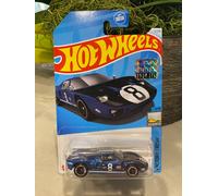 2024 Hot Wheels #12 Usine Neuve 2/10 FORD GT40 Bleu Avec Roues Noires À 5 Rayons