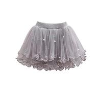 2024 Jupe Tutu en Tulle Enfant Jupe Bouffante Fille Courte Dentelle Chic Pas Cher Jupe Fille Princesse Festival Ceremonie Soirée Baptême Anniversaire Jupe Tutu Ballet Danse Jupe 2-7 Ans