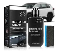 2024 Lot de 2 détachants de rayures pour voiture - Nettoyant pour plastique de voiture - Entretien intérieur du plastique - Produit de réparation pour plastiques automobiles