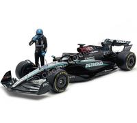 2024 Mercedes-AMG Petronas W15 N°63 George Russell + Figurine du Pilote 1:24 Bbu