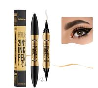 2024 Mise à niveau 2 en 1 pour sourcils, microblading 3D, tatouage des sourcils, 4 pointes fourchues avec eye-liner, Magic Microblading Eye Brow Pencil étanche et durable Outils de maquillage