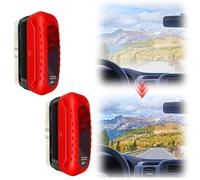 2024 Mise à Niveau du RevêTement De Pare - Brise,Nettoyage Rapide, De La Plaque De Nettoyage du Verre, De La Plaque De Nettoyage du Pare - Brise pour Plus De Clarté Et De Visibilité (Rouge, 2 PCS)