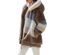 2024 Mode Manteaux Femme Hiver Doublé Polaire Chaud Manches Longues Blouson À Capuche fermeture éclair Grande Taille épaissir Duvet En Coton Parka Longue Couleur unie Slim Fit Veste Doudoune Outercoat