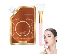 2024 New Anti-Blemish Anti-Aging Anti-Wrinkle Tear-Off Mask, Juelreou Mask, Beautykomi Sleep Facial Mask, Anti-Aging Gold Face Mask, Peel Off Facial Mask (brown 1PC)