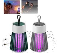 2024 New Best Mozguard Mosquito Zapper, MozGuard Mosquito Zapper, Portable Buzzbug Mosquito Killer, MozGuard Pro, Zaptek Mosquitoes Zapper pour Extérieur et Intérieur (B-Grey+Green)