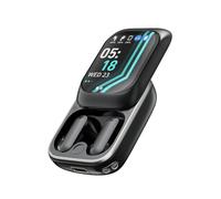 2024 New Intelligent Full-Color Touch Screen Slider Earphones, Slide Earphones with Touch Screen&Charging Case, Earbuds Wireless Bluetooth, with Music/Game Modes (Black)