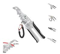 2024 New Multifunctional Elbow Wire Stripping Pliers with A Spring Keychain, Upgrade Multi Functional Wire Stripper Cutter Pliers, for Cutting Stripping Shearing(Eagle Beak wire Stripper)