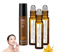 2024 New Time Eraser Rollerball Castor Oil, Time Eraser Oil, Time Eraser Roller Ball Essential Oil, Time Eraser Rollerball for Eyes, Reduce Wrinkles (3pcs, one size)