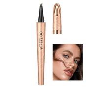 2024 Nouveau Crayon À Sourcils Magique Imperméable, Crayon À Sourcils Microblading Avec Applicateur À 4 Pointe Micro-fourche - Crée Des Sourcils D'apparence Naturelle Sans Effort